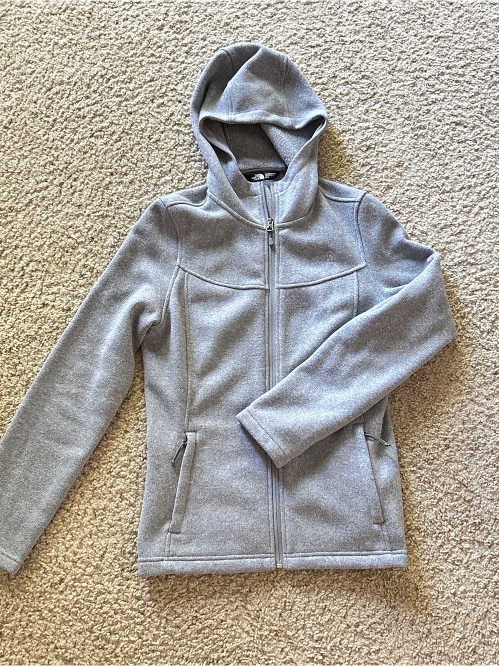 North Face Gray Hooded Jacket